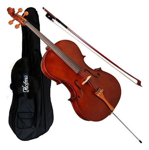 Violoncelo Hofma Hce100 4/4 Envernizado C/ Capa