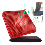 Cojin Ergonomico Silicon Gel Panal Asiento Auto Silla Comodo