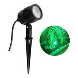 Espeto Jardim Noir Led 6w Mr16 Preto Luz Verde Decorativa