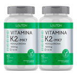 Combo 2 Vitamina K2 Mk7 - Menaquinona 100mcg 60 Caps Lauton