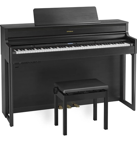 Piano Digital Roland Hp 704 Ch Charcoal Black