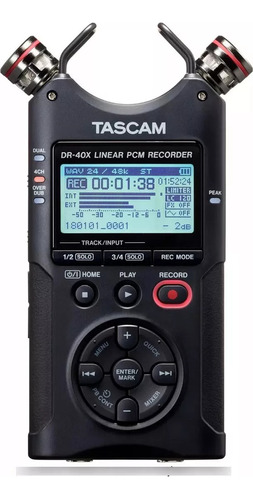 Grabador De Voz Digital Tascam Dr-40x Color Negro