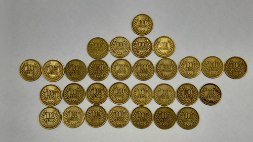 Colección Monedas Colombia 100 Pesos Antiguas X30un