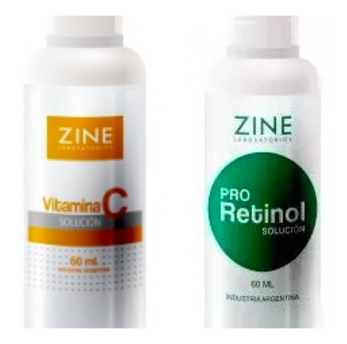 Zine X 2 Activos Conc Vitamina C Y Pro Retinol Antiage