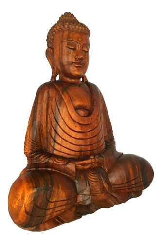 Estátua Buda Decorativo Escultura Decoração Indonésia - 65cm