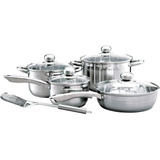 Set 9 Pzas Bateria Irlanda Acero Inoxidable Cocina Cinsa