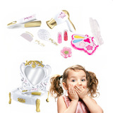 Kit Penteadeira Princesa Infantil Acessórios C/ Maquiagem 