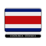 Adesivo Automotivo Bandeira Paises Costa Rica Resinado