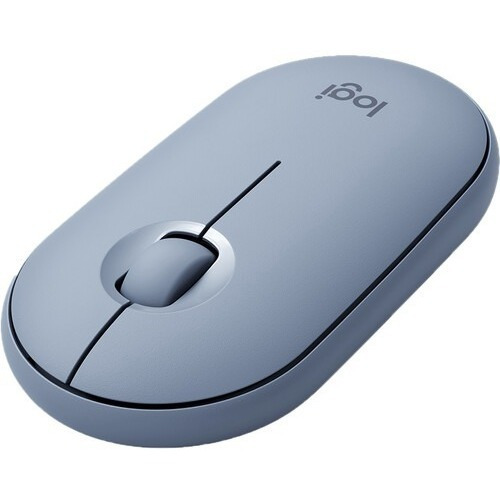Mouse Sem Fio Logitech  Pebble M350 Cinza-azulado