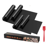 4 Tapete Teflon Para Asador Grill Mat + Regalo