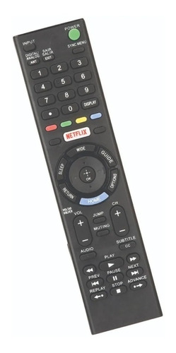 Controle Reposição P/ Tv Sony Smart Netflix Max-8055