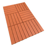 Kit 50 Decks Madeira Plástico Encaixe Modular Piscina Sacada