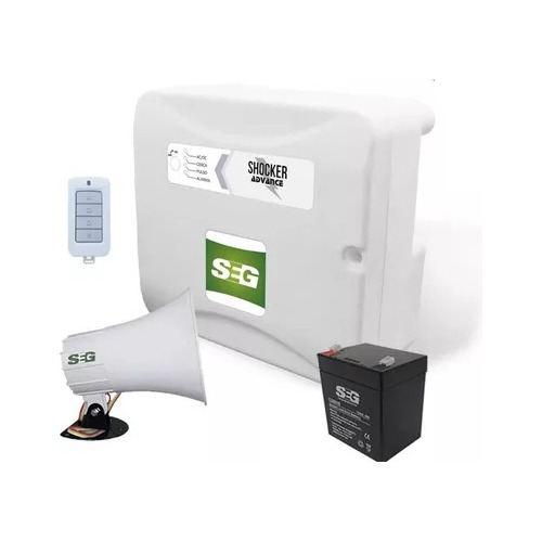 Kit De Cerca Eléctrica Energizádor Seg Shocker Advance 14000