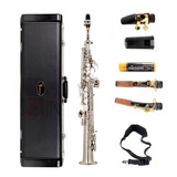 Sax Soprano Reto Eagle Sp502 N Sp502n Niquelado C/acessorios