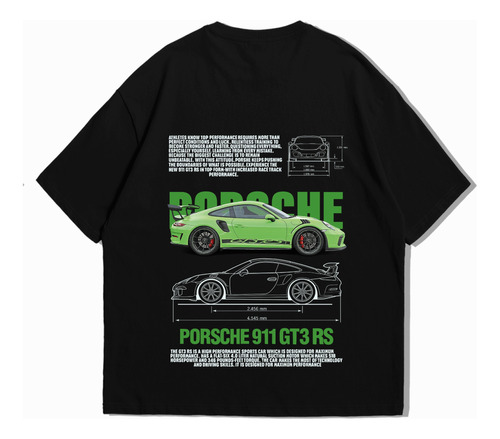 Camiseta Porsche 911 Verde Personalizada  