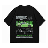 Camiseta Porsche 911 Verde Personalizada  