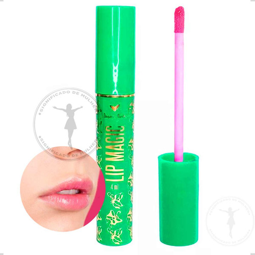 10 Lip Gloss Labial Brilho Mágico Hidratante Rosado Muda Cor