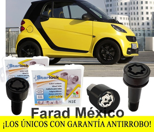 Star Lock Birlos De Seguridad 12x1.5  Smart Fourtwo Para Tod