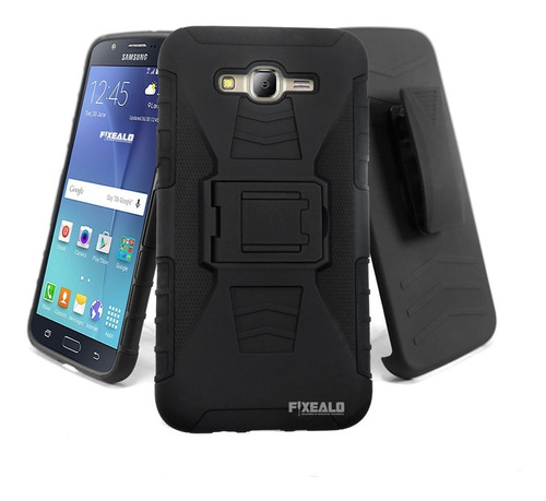 Funda + Mica Completa Para Samsung Galaxy Con Clip Uso Rudo