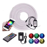 Kit X 5mts Completo Manguera Luces Led Rgb Neón Bluetooth