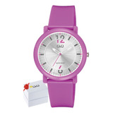 Reloj Q&q Original Moda Casual Correa Ajustable Sumergible