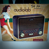 Radio Audiolab I104 Retro Fm Bluetooth 20w 220v Batería Pila