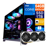 Pc Gamer Cpu I7 13700kf Ssd 1tb, 64gb Ddr4 / Rtx 4060ti 16gb