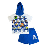 Pijama Para Bebé Conjunto Short Playera Avengers