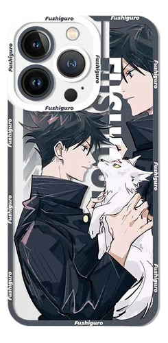 Funda De Silicona Suave Jujutsu Kaisen Para iPhone 14, 13, 1