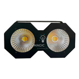 4 Brut Cob Led 200w Refletor Branco Frio E Branco Quente Dmx