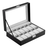 Caja Organizadora De Relojes De Piel Para Hombres Y Mujeres