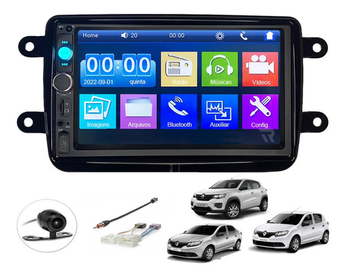 Kit Central Multimidia Dvd 2 Din Mp5 Kwid Duster Sandero