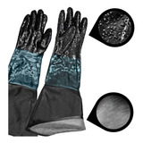 1 Par De Guantes Para Sand Blast, Limpiadora Con Arena