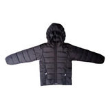 Campera Puffer Nena Varon Abrigo Inflable Gorro Desmontable 