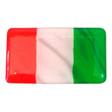 Stiker Bandera Italia 3d Resina Dome