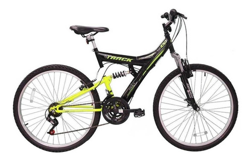 Mountain Bike Tk3 Track Tb 100xs Aro 26 18  21v Freios V-brakes Câmbios Track Index Cor Preto/verde