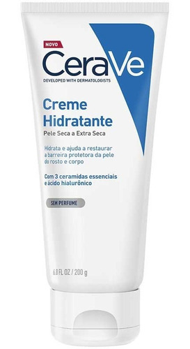 Creme Hidratante Corpo E Rosto S Perfume Cerave Bisnaga 200g