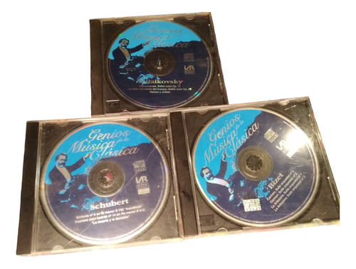 Lote De 3 Cds De Música Clásica Bizet, Schubert, Tchaikovsky