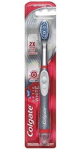 Colgate 360 ¿¿blanco Óptico De Sonic Con Pilas Suave Cepillo