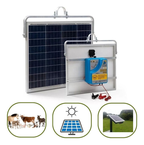 Eletrificador Solar Cerca Rural Zs200i 200km Zebu Lançamento