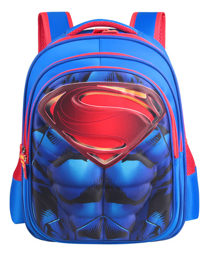 Mochila De Dibujos Nino Impermeable Primaria Mochilas Escolares Bolsa Infantil Preescolar Para Poliéster Spiderman Y Superman