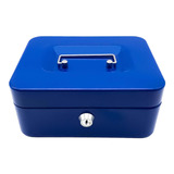 Caja De Efectivo Con Ranura Portátil Con Asa, Caja Con Azul