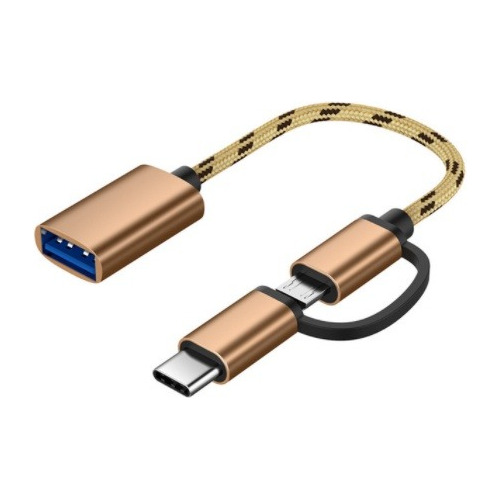 Cable Otg De Micro Usb Y Tipo C A Usb 3,0