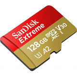 Memoria Microsd Sandisk Extreme 128gb Sdxc A2 C10 U3 V30 4k