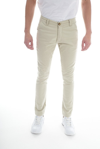 Pantalón Hombre Gabardina Corte Chino Colores - Discobolo 