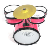 Bateria Acústica Infantil Rock Baby (am) 2 Tons Profissional