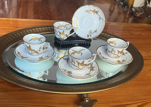 Dúo Café Porcelana Limoges Ed.limitada Visita Francia Reina