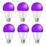 Zhma Bombillas Led Uv Negras, Bombilla Led E26 De 9 W, Luces