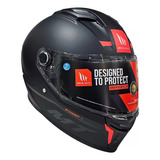 Casco Para Moto Mt Helmets Stinger 2 Negro Mate Talla L 59-60 Cm Doble Certificación Ece22-06 Y Dot