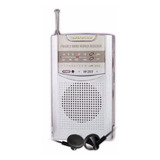 Radio Portatil Am Fm Parlante Con Auriculares Winco W-203